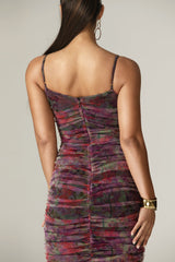 Toira Floral Ruched Midi Dress (Print)