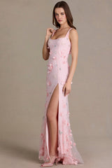 Premium Embellished Corset Gown in Baby Pink